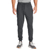 Sport-Tek Men's Charcoal Grey Sport-Wick Stretch Jogger