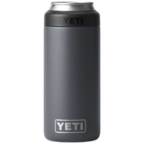 YETI Charcoal Rambler 12 oz Colster Slim Can Cooler
