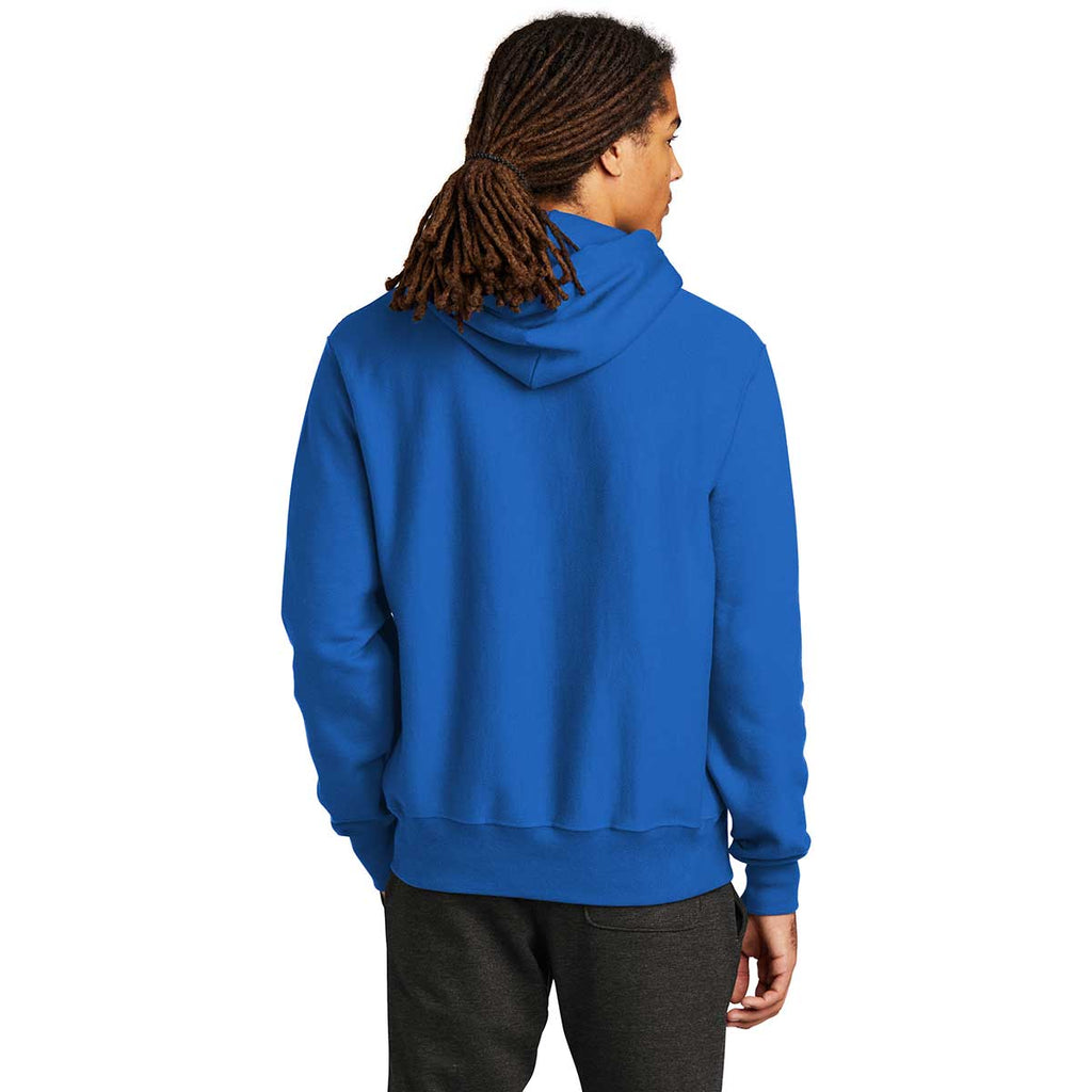 Champion Men's Ash Reverse Weave Hooded Sweatshirt