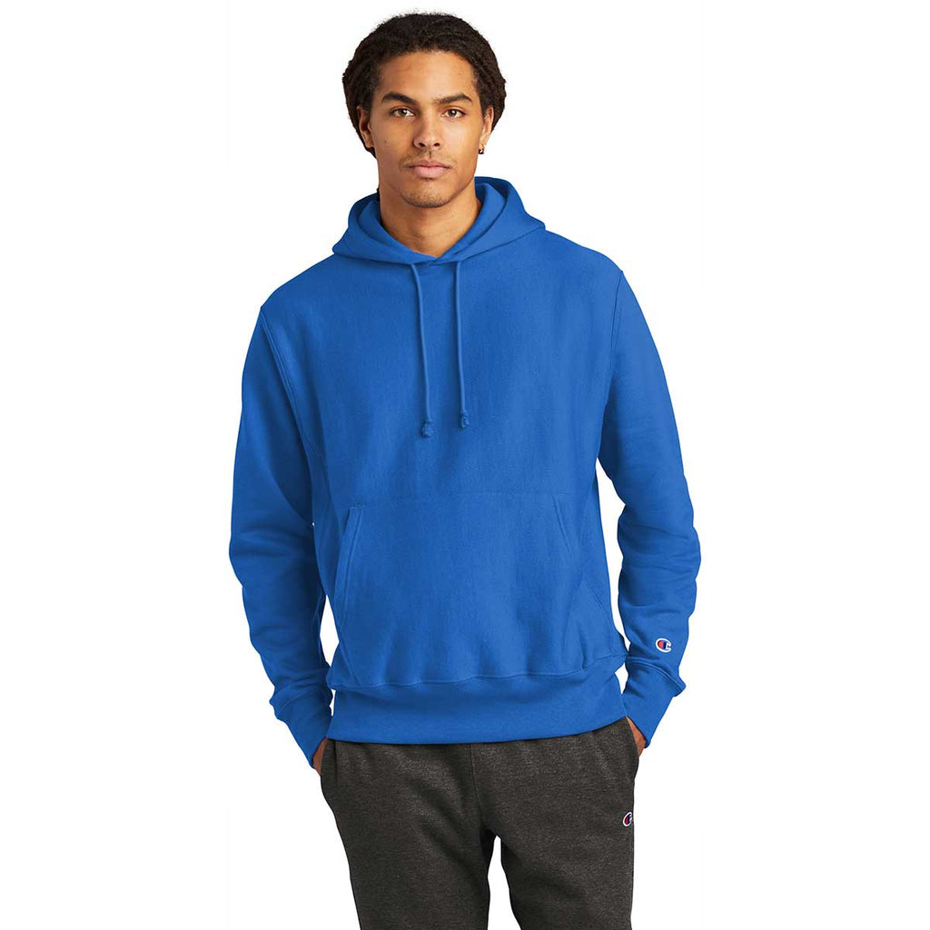 Champion Men's Ash Reverse Weave Hooded Sweatshirt