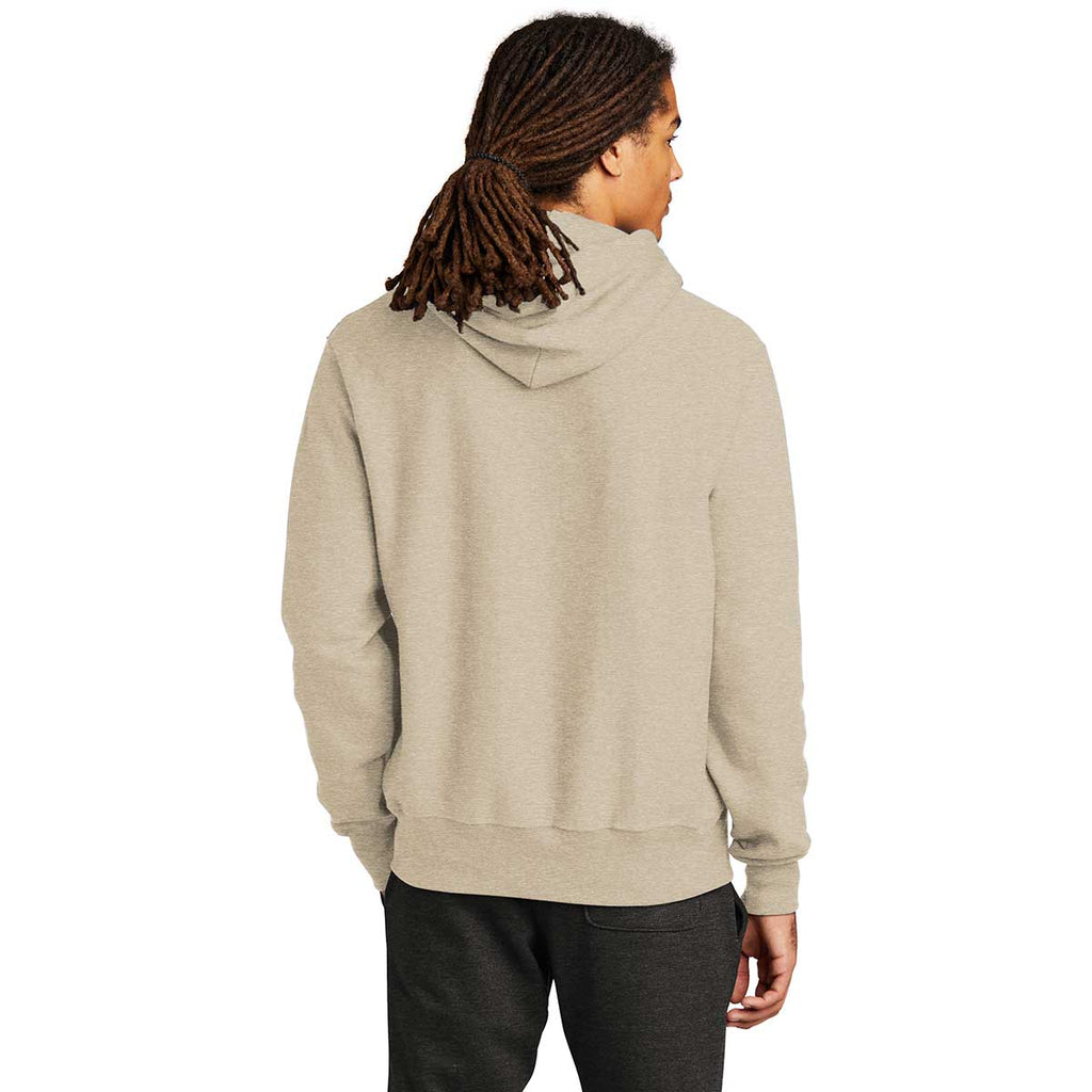 Champion Men's Oatmeal Heather Reverse Weave Hooded Sweatshirt