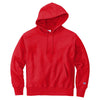 Champion Men's Red Reverse Weave Hooded Sweatshirt