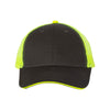 Valucap Charcoal/Neon Yellow Sandwich Trucker Cap