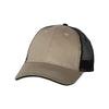 Valucap Khaki/Black Sandwich Trucker Cap