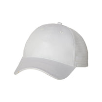 Valucap White/White Sandwich Trucker Cap