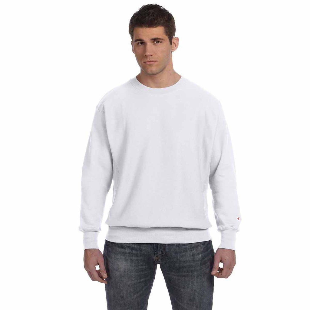 Champion Men's Silver Grey Reverse Weave 12-Ounce Crew