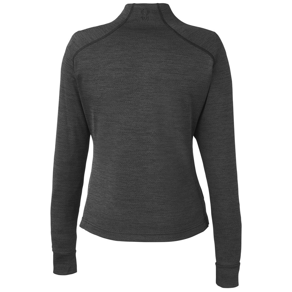 Spyder Women's Black Jaspe Mission Half-Zip