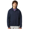 Champion Unisex Navy Powerblend Quarter-Zip Sweatshirt