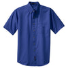 Port Authority Men's Faded Blue Short Sleeve Twill Shirt