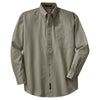 Port Authority Men's Khaki Long Sleeve Twill Shirt