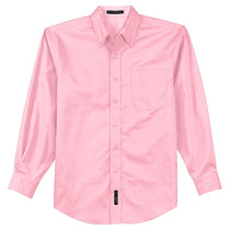 Port Authority Men's Light Pink Extended Size Long Sleeve Easy Care Shirt