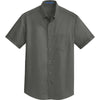 Port Authority Men's Sterling Grey Short Sleeve SuperPro Twill Shirt