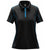 Stormtech Women's Black/Electricblue Pulse 1/4 Zip Polo