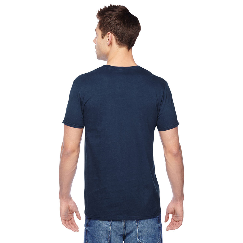 Fruit of the Loom Men's J Navy 4.7 oz. Sofspun Jersey Crew T-Shirt