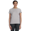 Hanes Women's Light Steel 4.5 oz. 100% Ringspun Cotton nano-T T-Shirt