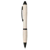 Bullet Beige Nash Wheat Straw Ballpoint Stylus Pen