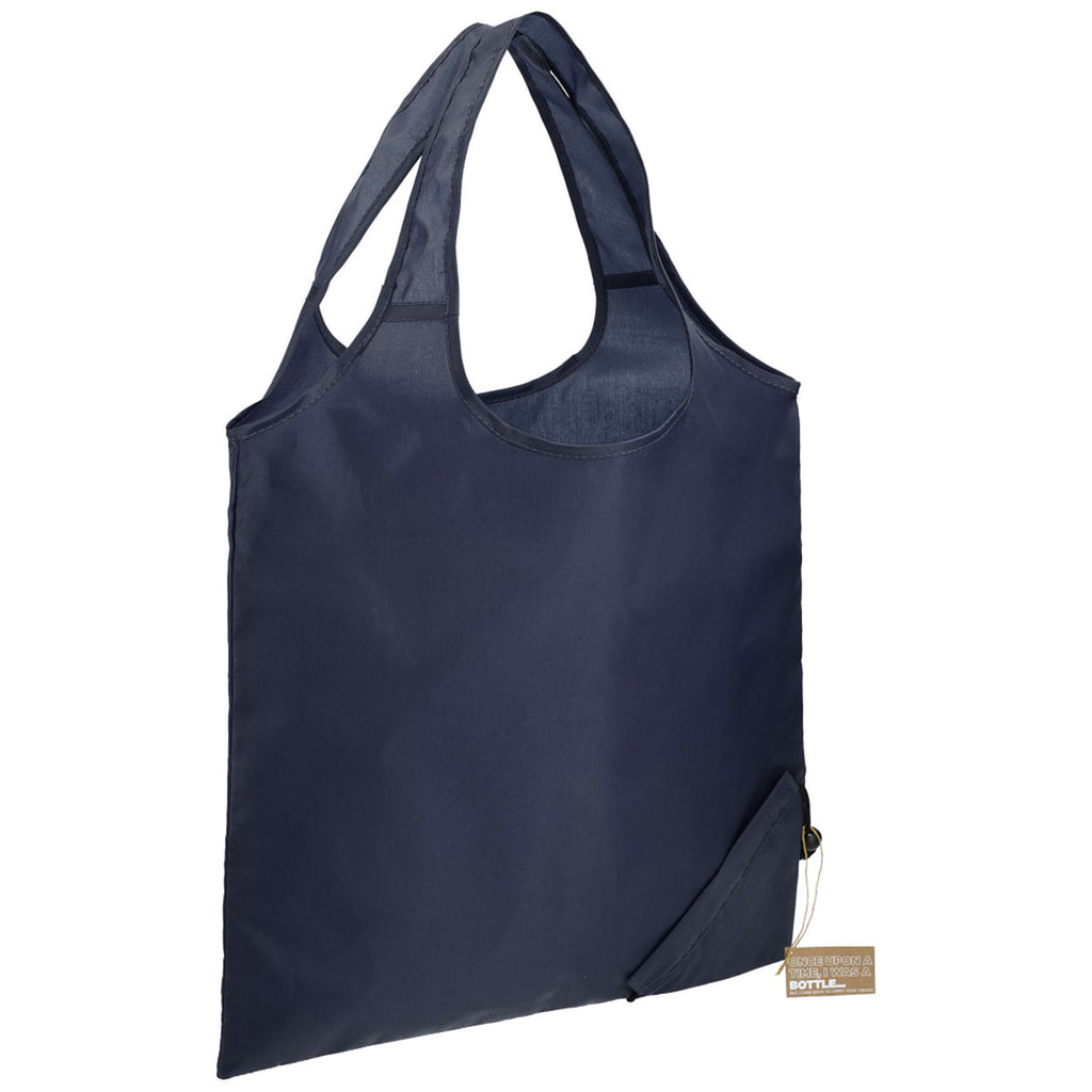 Bullet Navy Bungalow RPET Foldable Shopper Tote