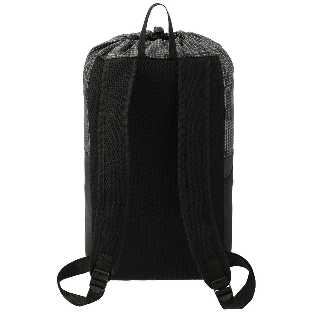 Bullet Black Grid 14L Drawstring Backpack