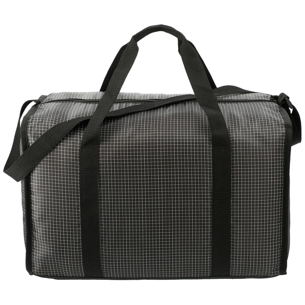 Bullet Black Grid Boxy Duffel