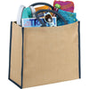 Bullet Navy Blue Large Jute Tote