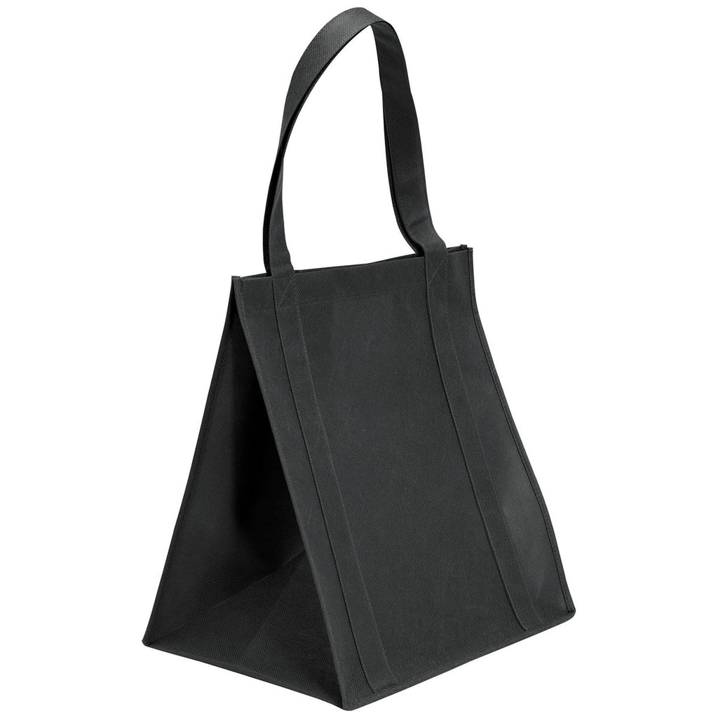 Bullet Black Hercules Non-Woven Grocery Tote