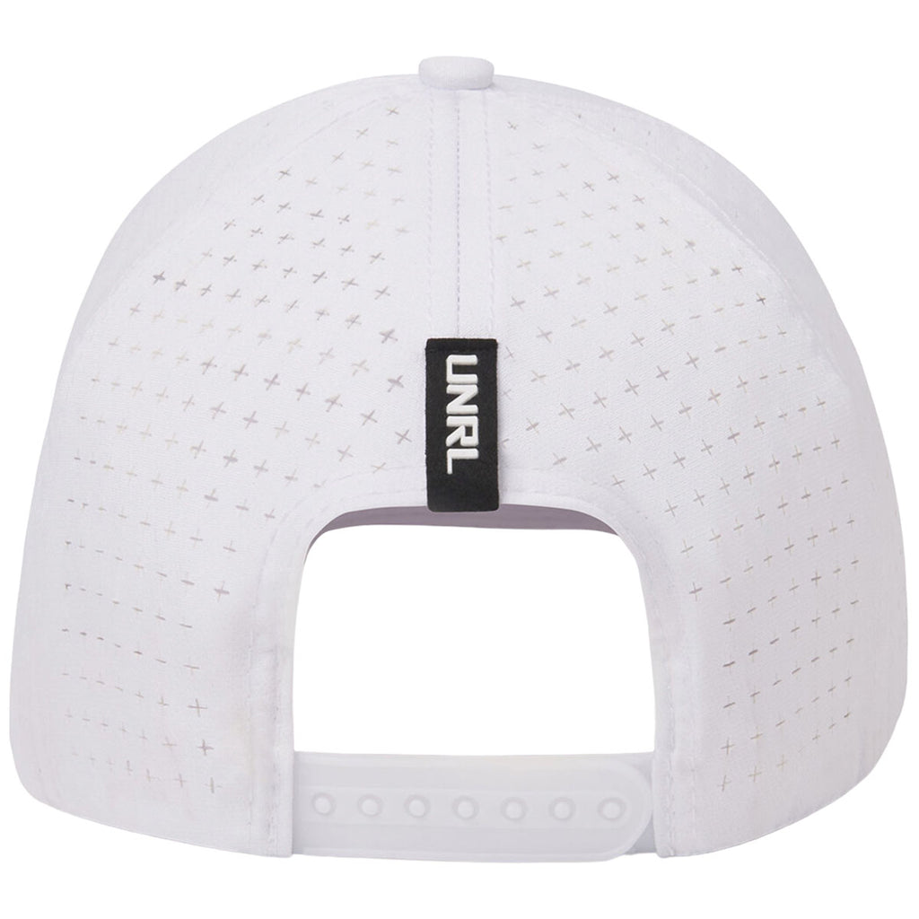 UNRL White/Black Mid-Pro Vented Rope Snapback