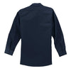 Red Kap Men's Tall Navy Long Sleeve Industrial Work Shirt