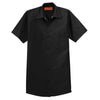 Red Kap Men's Tall Black Short Sleeve Industrial Work Shirt