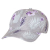 Sportsman Grey/Purple Tropical Print Cap