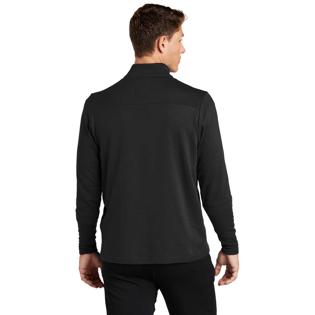 Sport-Tek Men's Black Lightweight French Terry Quarter Zip Pullover