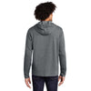 Sport-Tek Men's Dark Grey Heather PosiCharge Tri-Blend Wicking Fleece Full-Zip Jacket