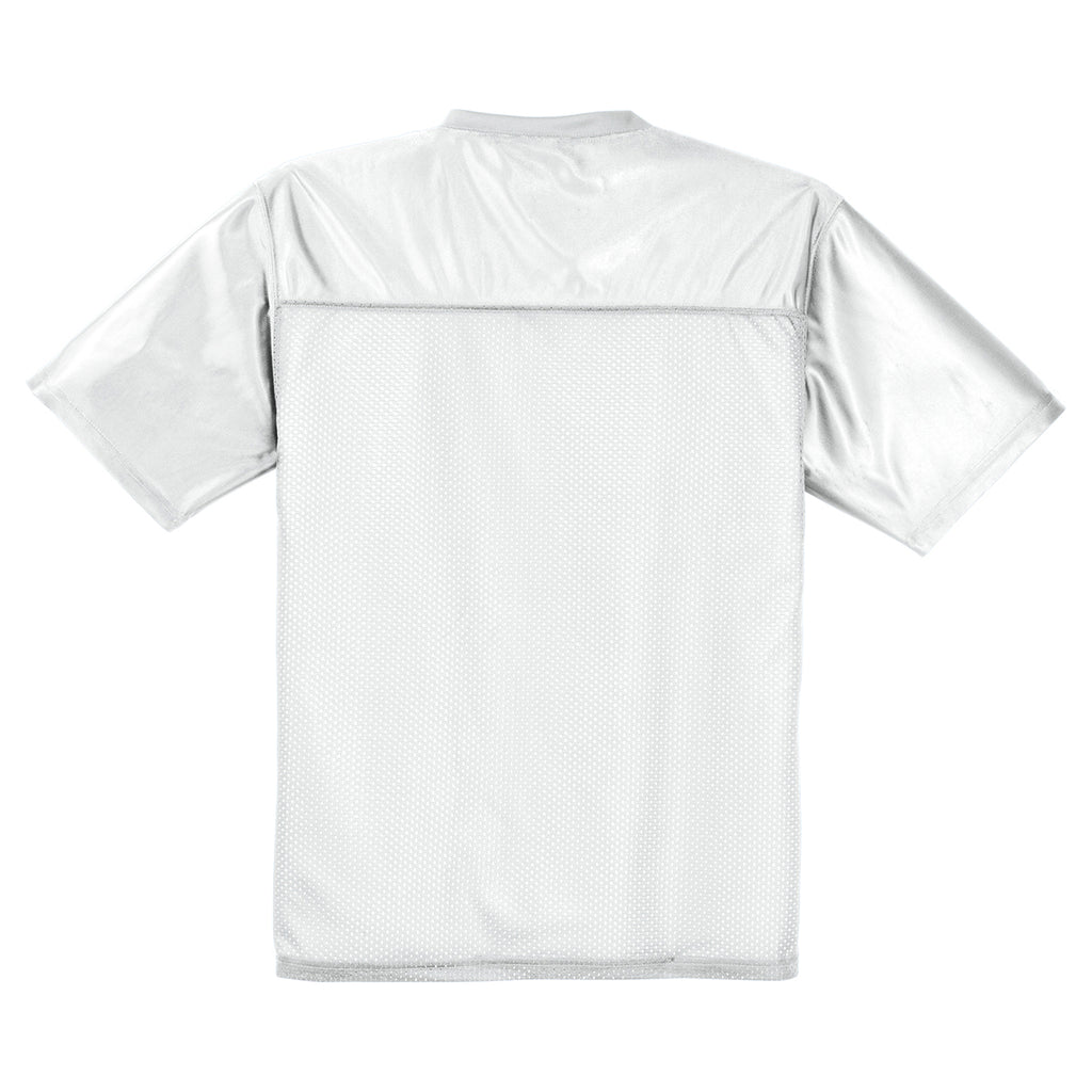 Sport-Tek Men's White PosiCharge Replica Jersey