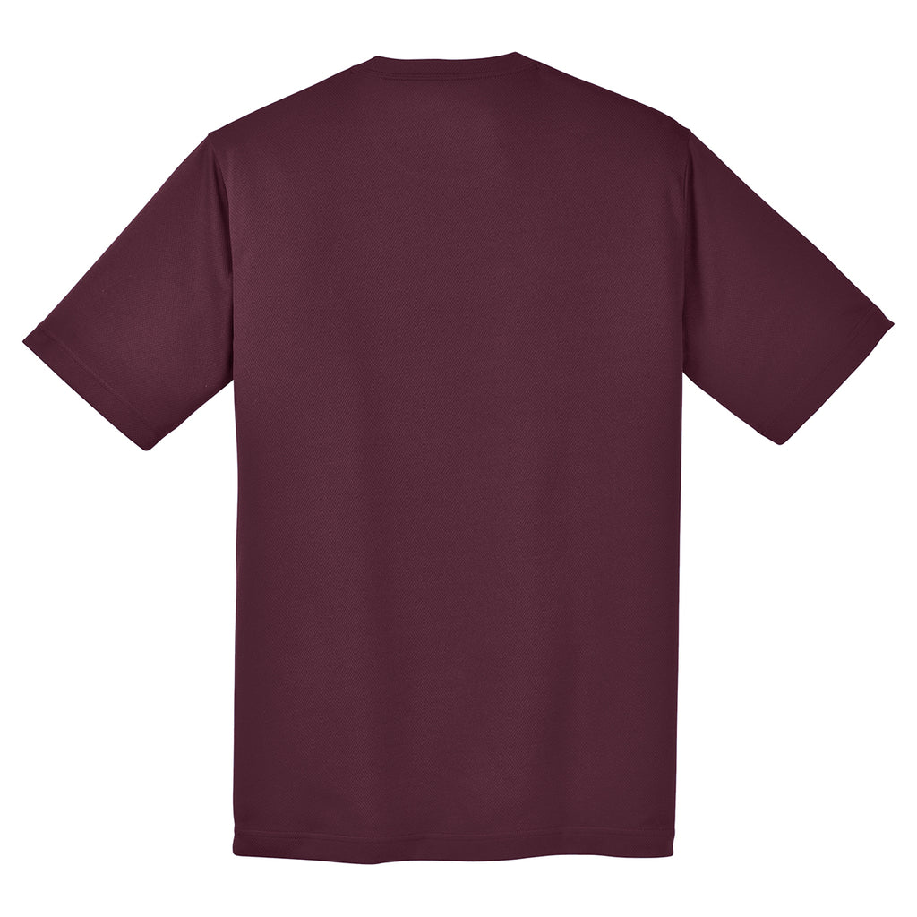 Sport-Tek Men's Maroon PosiCharge RacerMesh Tee