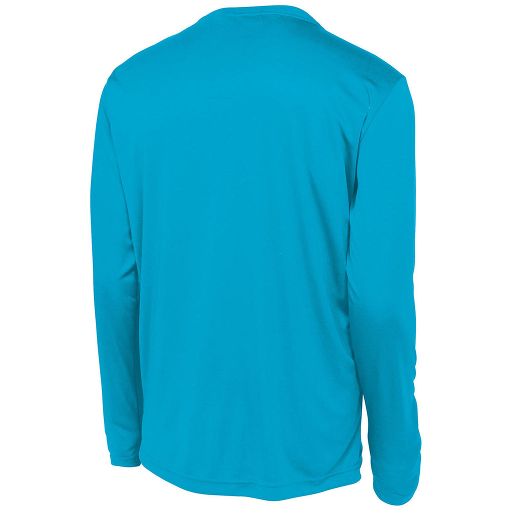 Sport-Tek Men's Atomic Blue Long Sleeve PosiCharge Competitor Tee