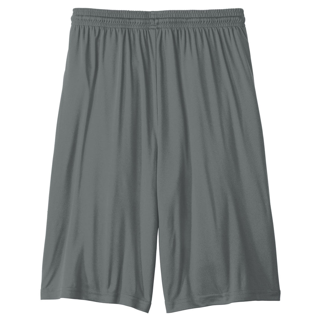 Sport-Tek Men's Iron Grey PosiCharge Competitor Pocketed Short