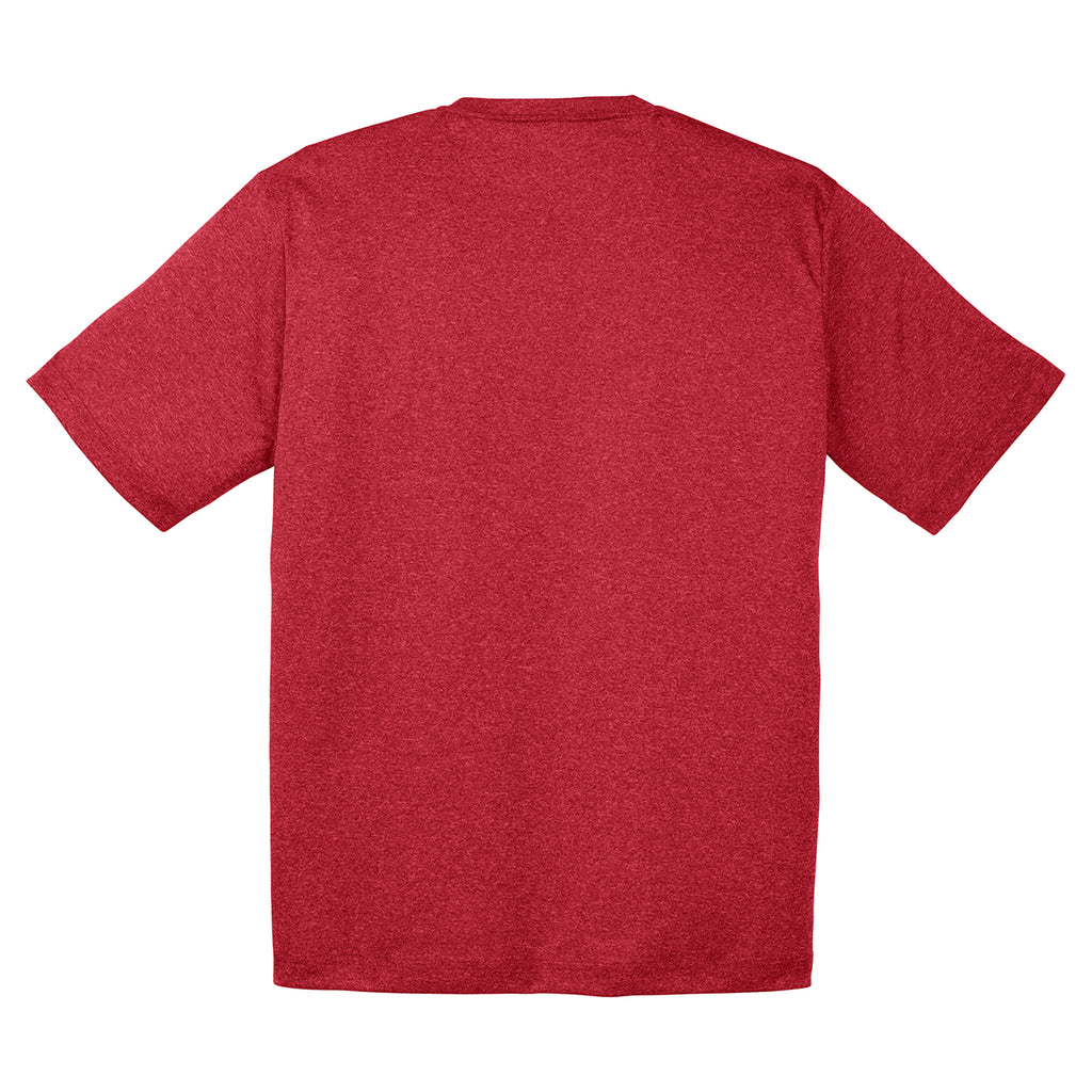 Sport-Tek Men's Scarlet Heather Contender Tee