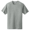 Sport-Tek Men's Dark Grey Heather PosiCharge Tri-Blend Wicking Raglan Tee