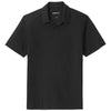 Sport-Tek Men's Black Triad Solid PosiCharge Tri-Blend Wicking Polo