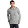 Sport-Tek Men's Light Grey Heather Posicharge Tri-Blend Wicking Long Sleeve Hoodie