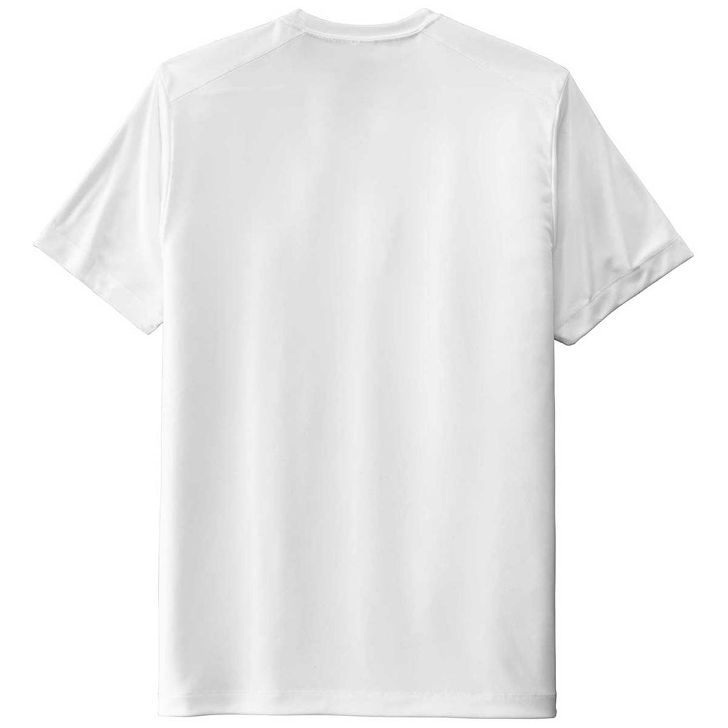 Sport-Tek Men's White Posi-UV Pro Tee