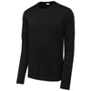 Sport-Tek Men's Black Posi-UV Pro Long Sleeve Tee