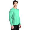 Sport-Tek Men's Bright Seafoam Posi-UV Pro Long Sleeve Tee