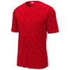 Sport-Tek Men's True Red PosiCharge Digi Camo Short Sleeve Tee