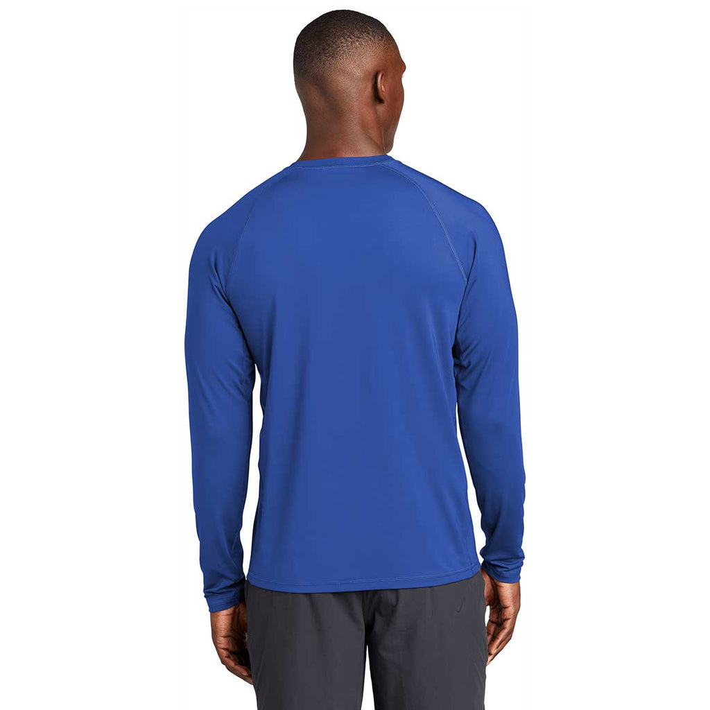 Sport-Tek Men's True Royal Long Sleeve Rashguard Tee