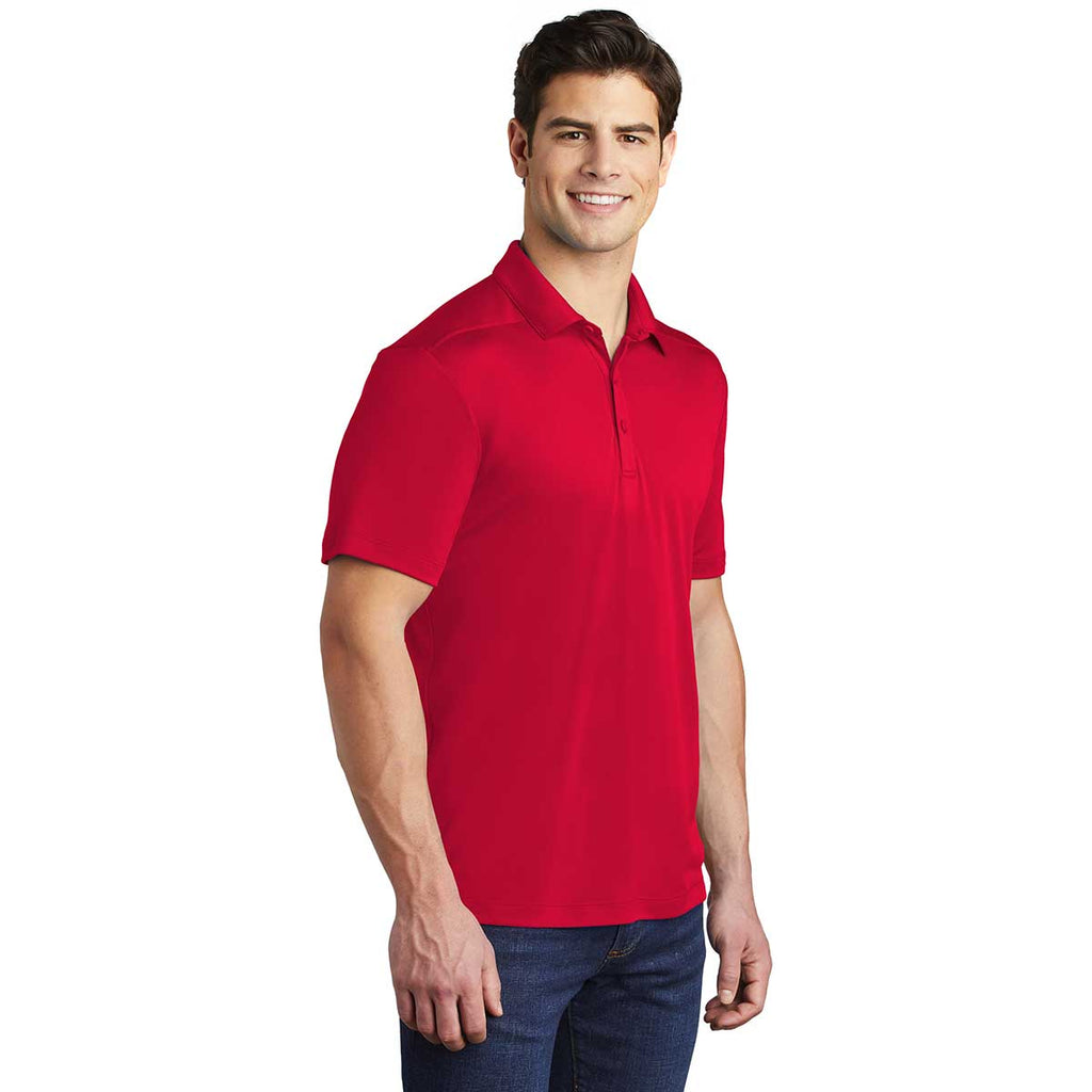 Sport-Tek Men's True Red Posi-UV Pro Polo