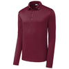 Sport-Tek Men's Cardinal Posi-UV Pro Long Sleeve Polo