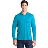 Sport-Tek Men's Sapphire Posi-UV Pro Long Sleeve Polo