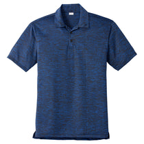 Sport-Tek Men's Dark Royal/Black Electric PosiCharge Electric Heather Polo