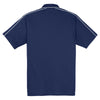 Sport-Tek Men's True Navy/White Micropique Sport-Wick Piped Polo