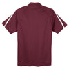 Sport-Tek Men's Maroon/ White PosiCharge Micro-Mesh Colorblock Polo